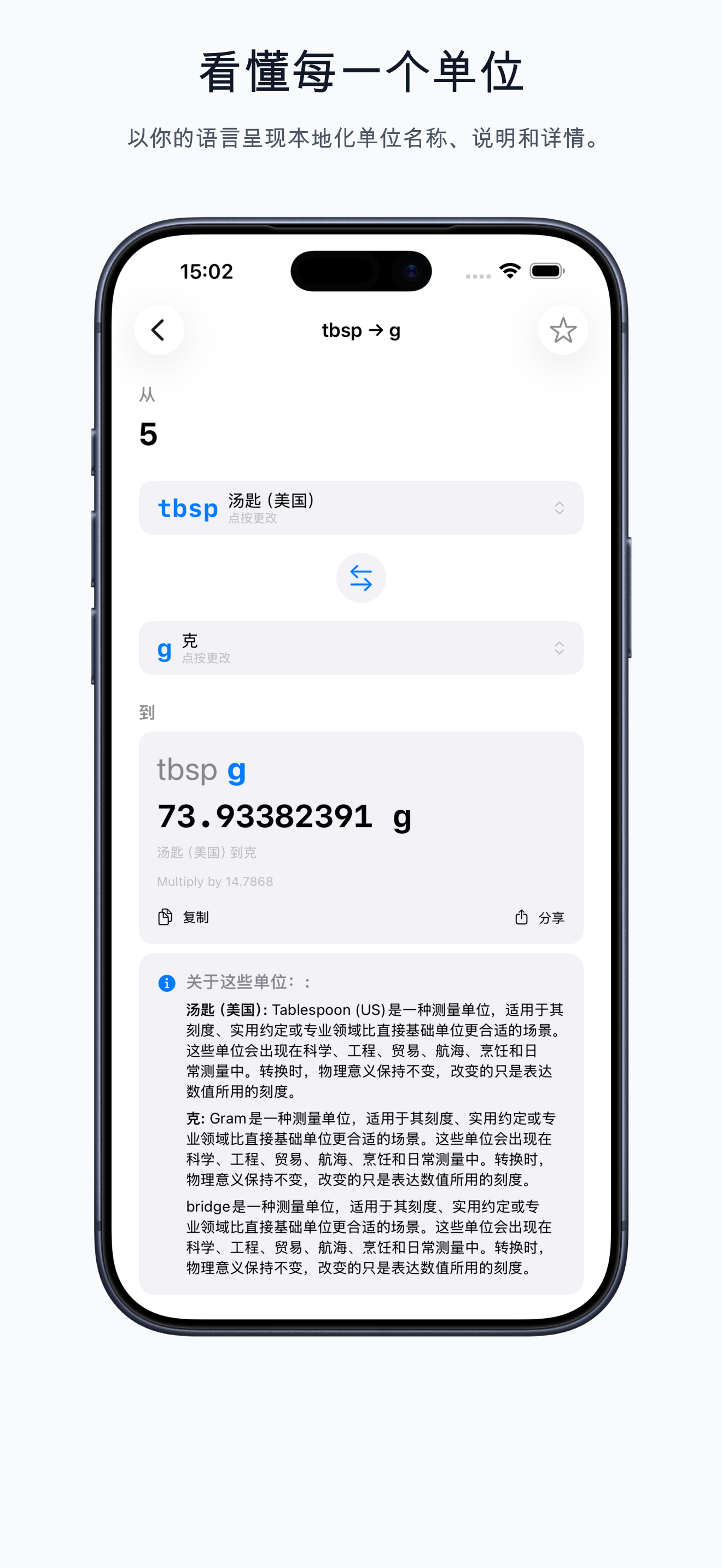 Convertology localized Chinese unit conversion screen